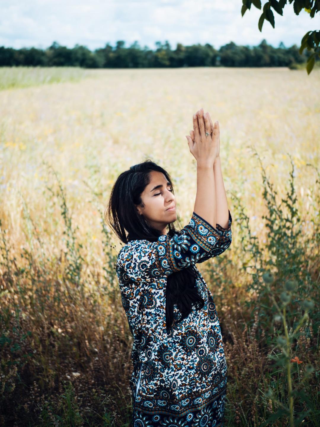 Prayer-blue