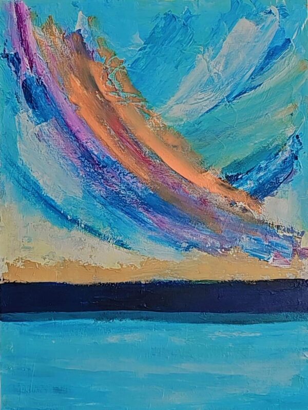 Let Your Soul Breathe Through Color-Blue infinite- Sky Painting- Nature